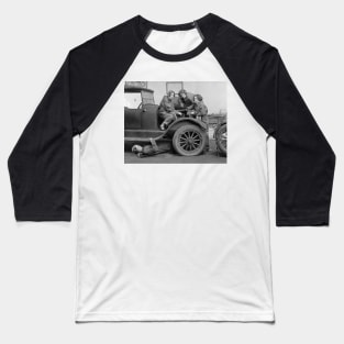 Young Lady Auto Mechanics, 1927. Vintage Photo Baseball T-Shirt